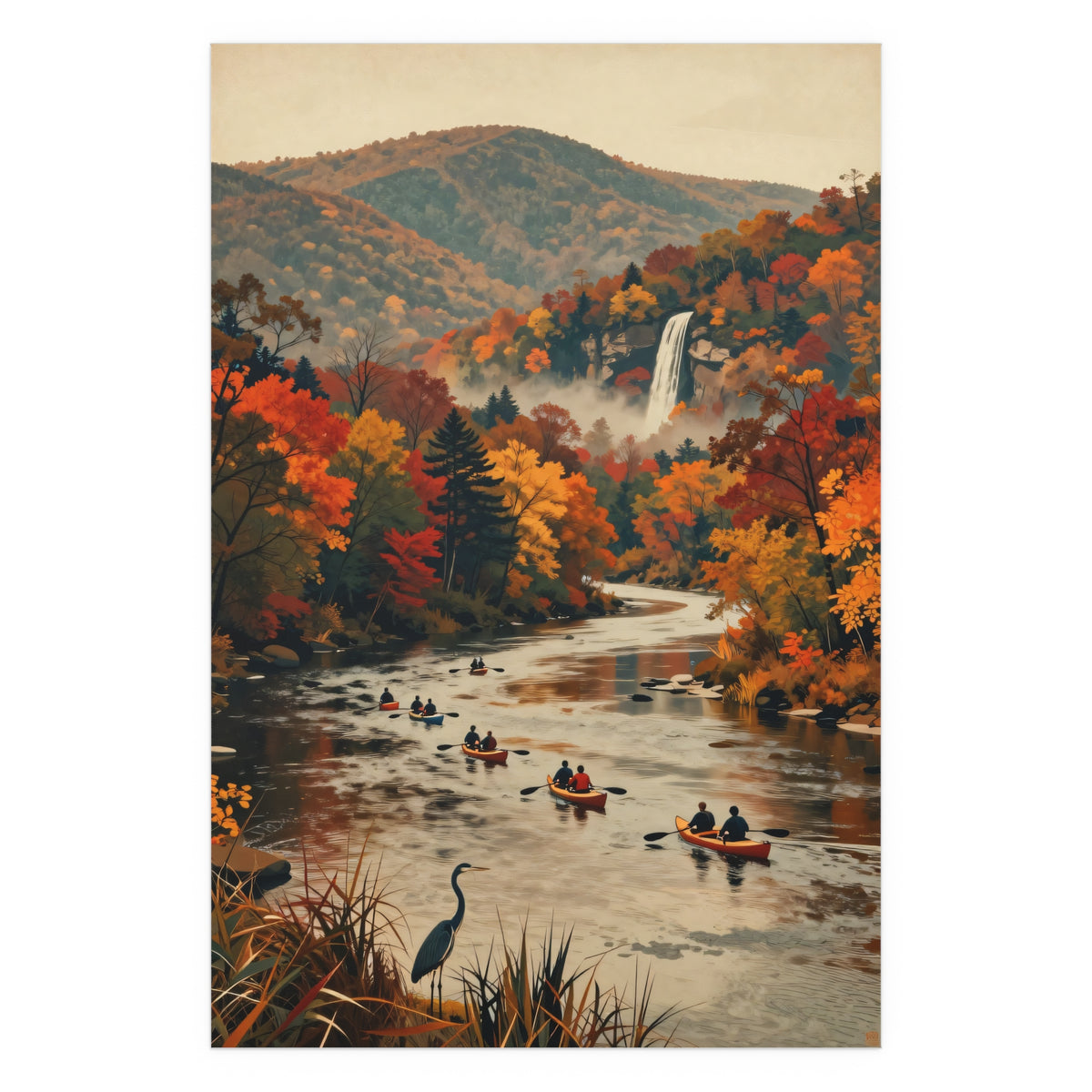 Autumn Serenity Falls