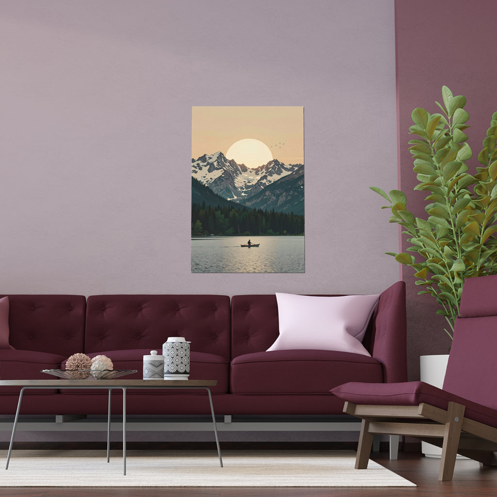 Mountain Refuge at Dusk