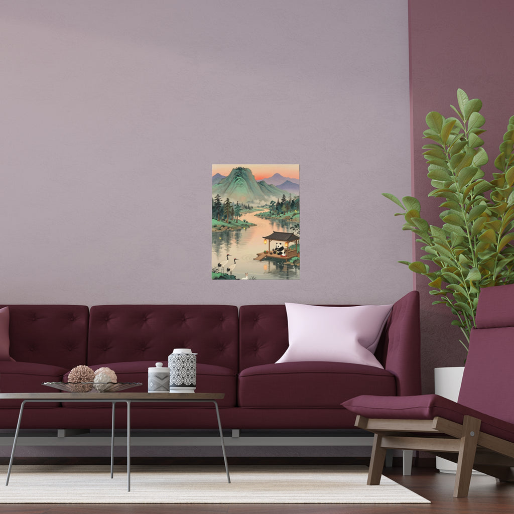 Serene Oriental Waterscape