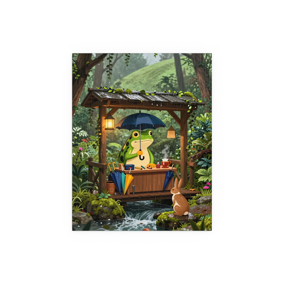 Whimsy in the Rainy Garden