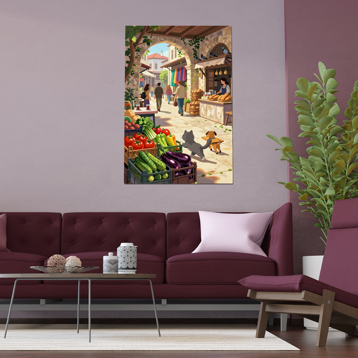 Vibrant Market Street Delight