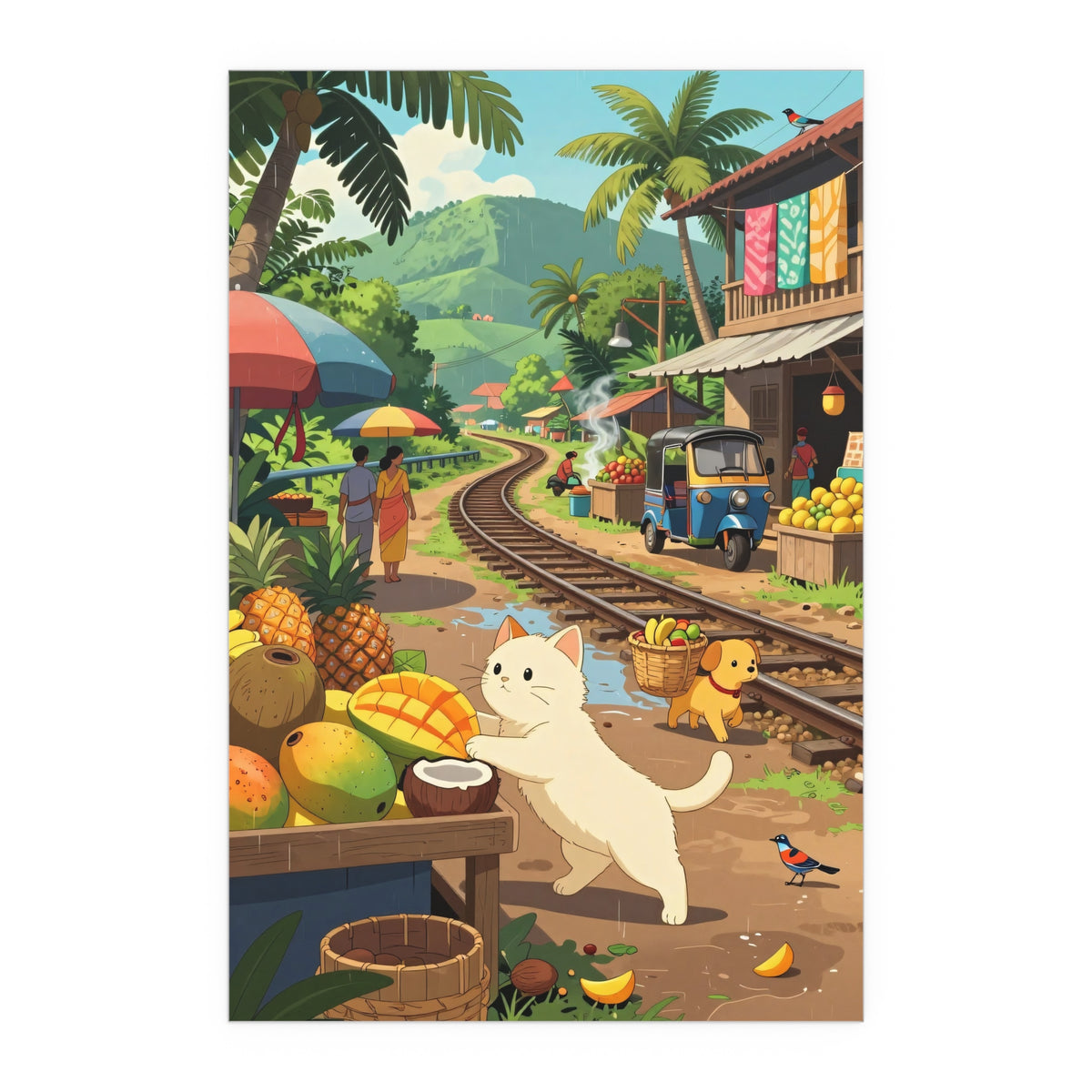Tropical Train's Whimsical Friend