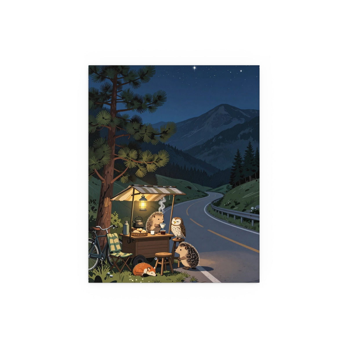 Moonlit Woodland Retreat