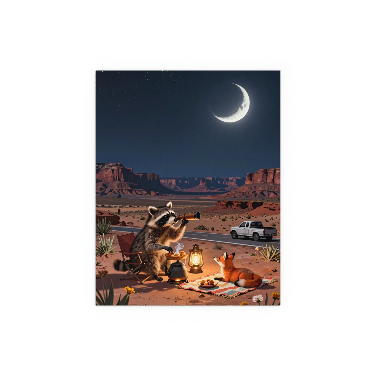 Moonlit Desert Oasis