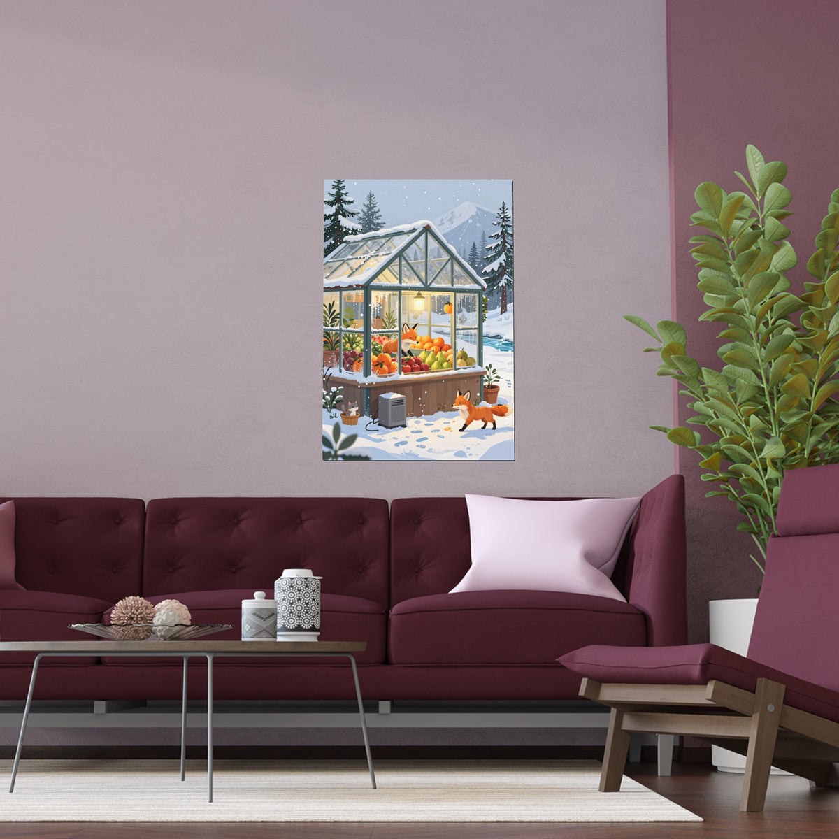 Winter Farmhouse Fruit Stand Serenity