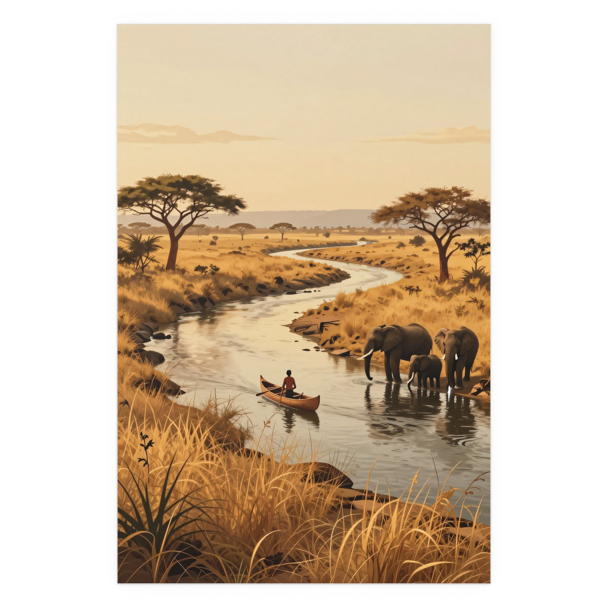 Sunset Serenade of the Savanna Giants